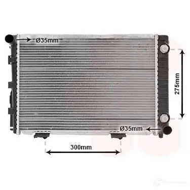 Радиатор охлаждения двигателя VAN WEZEL 30002110 132HP 6030 2110 468513