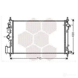Радиатор охлаждения двигателя VAN WEZEL OGM6MND 60372 471 472160 37002471