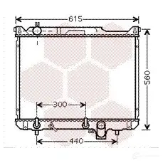 Радиатор охлаждения двигателя VAN WEZEL 52002097 5E8WB 60522 097 479129 изображение 0