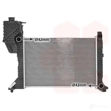 Радиатор охлаждения двигателя VAN WEZEL 30002181 603 02181 468542 MBWVL8V