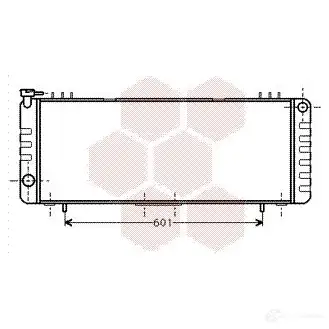 Радиатор охлаждения двигателя VAN WEZEL 60 212001 466756 VLVJQ 21002001 изображение 0