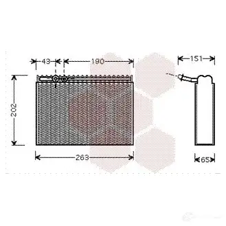 Испаритель кондиционера, радиатор печки VAN WEZEL RRTLQ 4000V062 474747 6040 V062 изображение 0