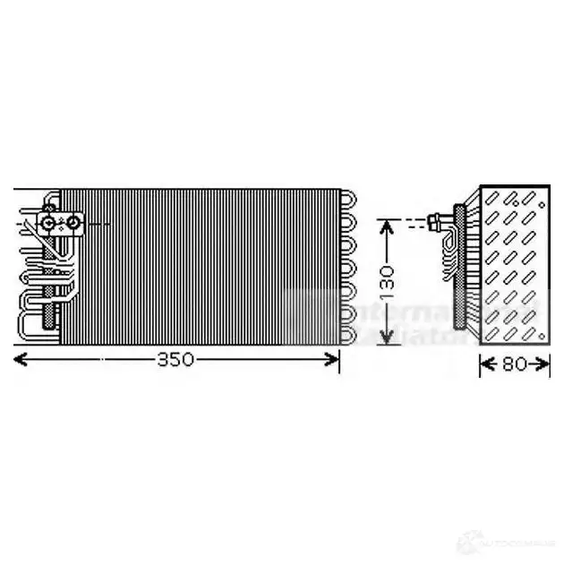 Испаритель кондиционера VAN WEZEL 485053 QSXISZP 7400v039 6074V03 9