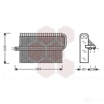 Испаритель кондиционера VAN WEZEL 472433 6037V34 4 DVRRBC 3700v344