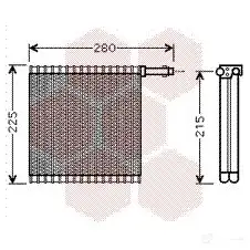 Испаритель кондиционера, радиатор печки VAN WEZEL 0200V196 600 2V196 EGBOU 456044