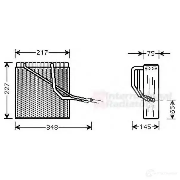 Испаритель кондиционера VAN WEZEL 1423217314 DA95UF 5800v055 6 058V055 изображение 0