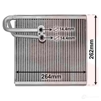 Испаритель кондиционера, радиатор печки VAN WEZEL 8200V371 486280 5410909591731 ZVM 59B