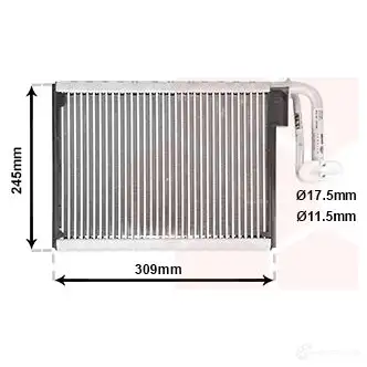 Испаритель кондиционера, радиатор печки VAN WEZEL 0600V402 JDMXL 6006V40 2 458234 изображение 0