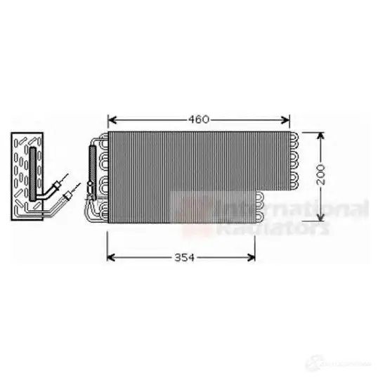 Испаритель кондиционера VAN WEZEL 6 030V384 38FQ87W 468887 3000v384 изображение 0