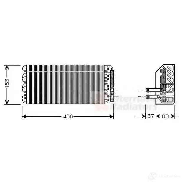 Испаритель кондиционера VAN WEZEL 3000v009 6030V00 9 1423216047 0YNX30 изображение 0