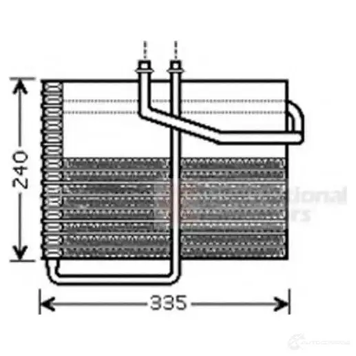 Испаритель кондиционера VAN WEZEL 1423214747 0700v090 L41SIFB 60 07V090