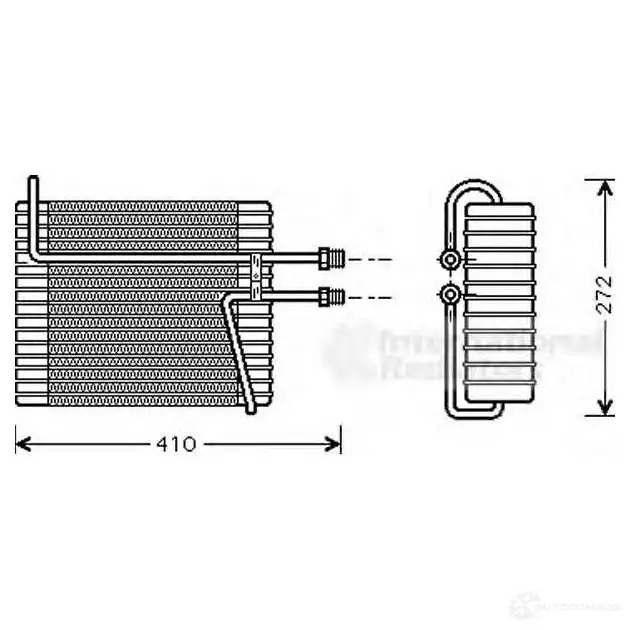 Испаритель кондиционера VAN WEZEL 6 059V103 8KW9U 1423217514 5900v103