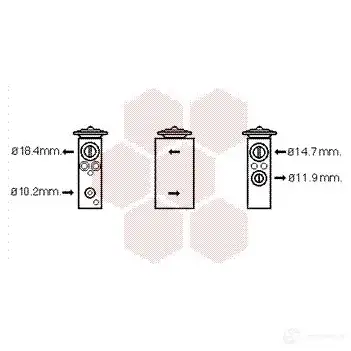 Расширительный клапан кондиционера VAN WEZEL BR9Y0P4 6 0171378 463204 17001378