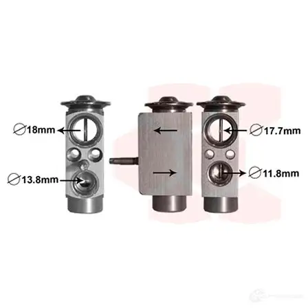Расширительный клапан кондиционера VAN WEZEL 5W OPI 5410909499242 59001162 484440