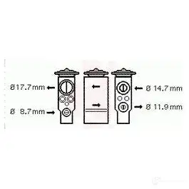 Расширительный клапан кондиционера VAN WEZEL 0008RE 01001105 455498 600 11105 - Изображение 1