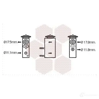 Расширительный клапан кондиционера VAN WEZEL UQULYK 09001275 460112 600 91275