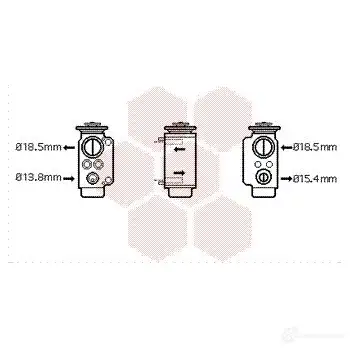 Расширительный клапан кондиционера VAN WEZEL 457891 06001240 JF8DE 6006 1240