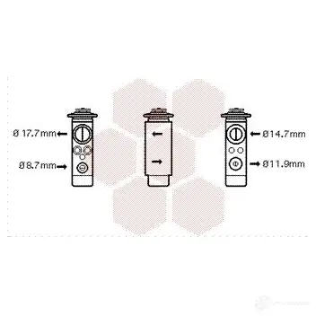 Расширительный клапан кондиционера VAN WEZEL PXE6PX 01001024 455495 6001102 4 изображение 0