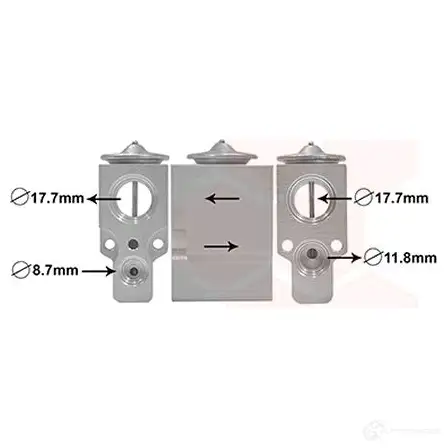 Расширительный клапан кондиционера VAN WEZEL 475918 SWI B9JL 5410909501365 43001488