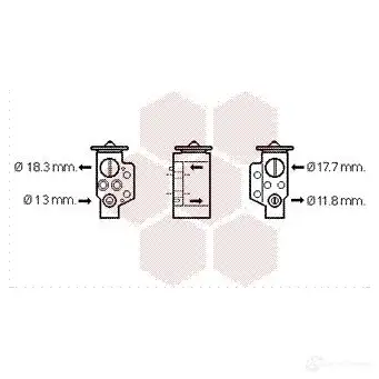 Расширительный клапан кондиционера VAN WEZEL YP6MWR 6058 1311 481489 58001311