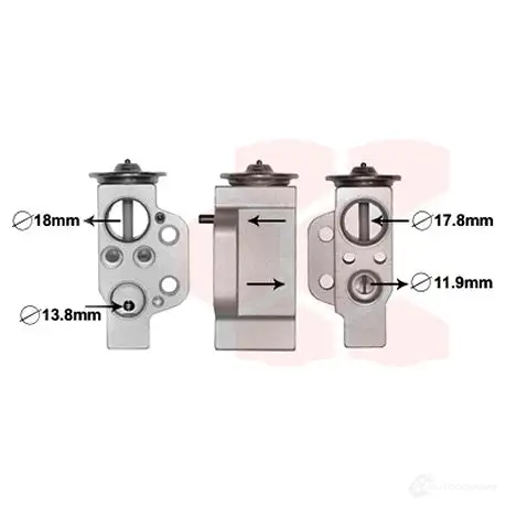 Расширительный клапан кондиционера VAN WEZEL 08M0O1 03001351 60 031351 456218
