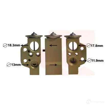 Расширительный клапан кондиционера VAN WEZEL 74001076 YX46B 2 484991 5410909510060