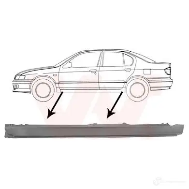 Накладка порога, ступенька кабины VAN WEZEL 471686 9 69041 ULF80CN 3348103
