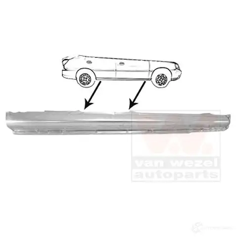 Накладка порога, ступенька кабины VAN WEZEL 487275 8315104 XRZXWNL 1 94042