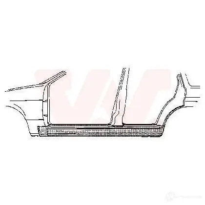 Накладка порога, ступенька кабины VAN WEZEL 960 042 471655 3347104 RQ4QP изображение 0