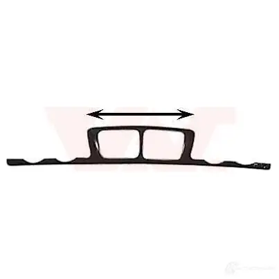 Накладка решетки радиатора VAN WEZEL 0635666 X3TSL42 120 334 458570