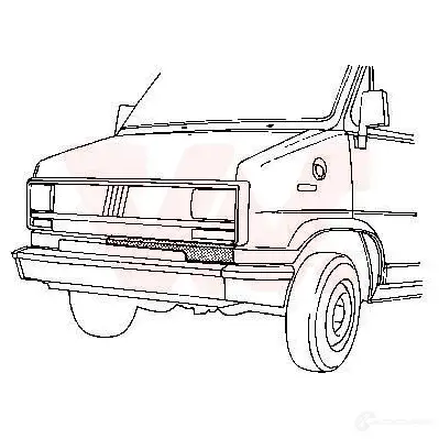 Панель радиатора VAN WEZEL UCIG6X 74036 1 463765 1745165
