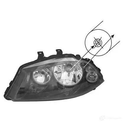 Фара VAN WEZEL 506891 61 4917967V 478539 4E16R