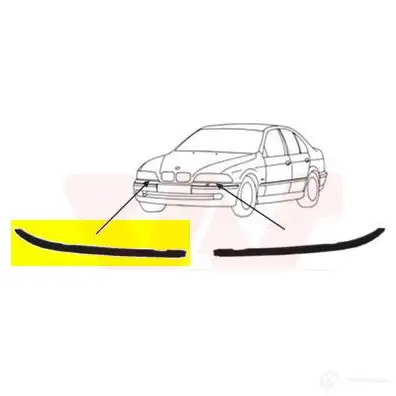 Рамка фары VAN WEZEL 1 17445 458658 0639516 S3M5CFW - Изображение 1