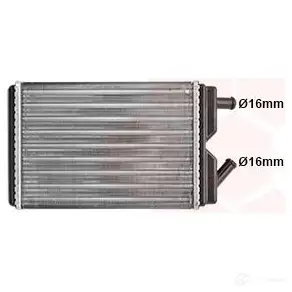 Радиатор печки, теплообменник VAN WEZEL 59006041 Q2J4R7 484531 60 596041