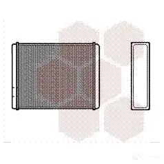 Радиатор печки, теплообменник VAN WEZEL Z680035 59006084 484533 6 0596084