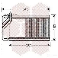 Радиатор печки, теплообменник VAN WEZEL 608361 25 H4W8X 487145 83006125 изображение 0