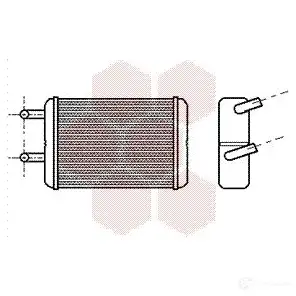Радиатор печки, теплообменник VAN WEZEL 6053 6133 479896 53006133 ES0JLVQ