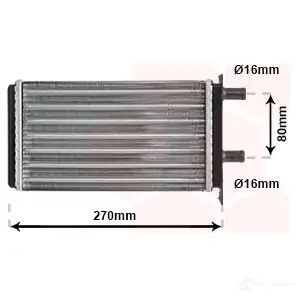 Радиатор печки, теплообменник VAN WEZEL 484985 607360 64 73006064 IZ1V5RX изображение 0