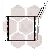 Радиатор печки, теплообменник VAN WEZEL 60376 182 58TOB 37006182 472308