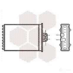 Радиатор печки, теплообменник VAN WEZEL 37006217 60 376217 P7CKI9 472314