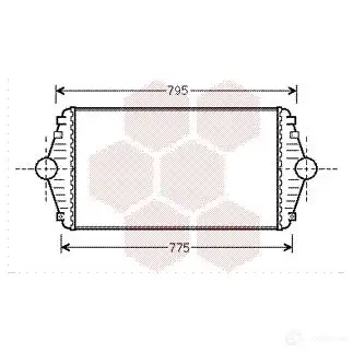 Интеркулер VAN WEZEL 460225 6009408 6 W0GYHB6 09004086