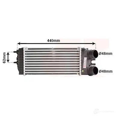 Интеркулер VAN WEZEL 6009426 9 09004269 0F8YCFH 460233