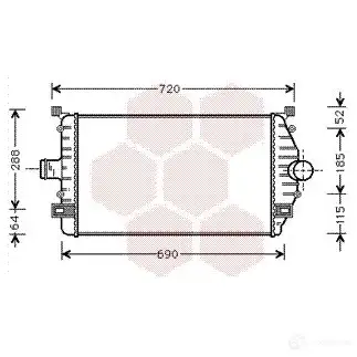 Интеркулер VAN WEZEL 1XMZF 476088 604342 77 43004277 изображение 0