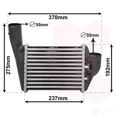 Интеркулер VAN WEZEL 456512 2T2R7H U 03014701 5410909628598 изображение 0
