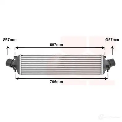 Интеркулер VAN WEZEL 6001 4118 T1YBW 01004118 455539