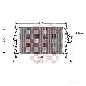 Интеркулер VAN WEZEL 5410909127855 09004130 460227 8Z5R C изображение 0