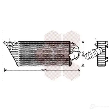 Интеркулер VAN WEZEL 43004298 Z2Q3A 60434 298 476091 изображение 0