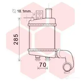 Интеркулер VAN WEZEL 608341 54 A40TW6V 487077 83004154