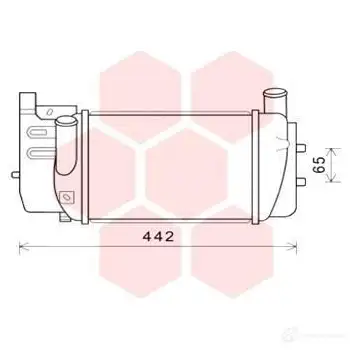 Интеркулер VAN WEZEL 60 534645 53004645 C5B17 479793 изображение 0