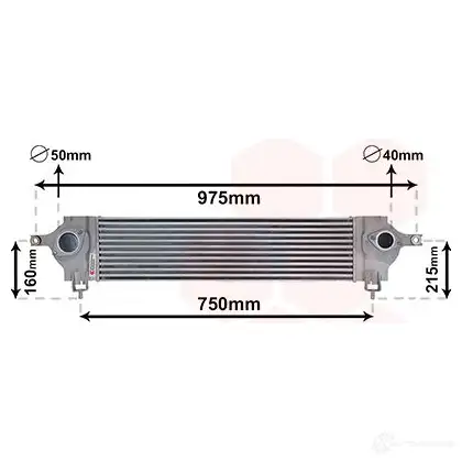 Интеркулер VAN WEZEL 461746 59BH7MS 13004333 6013 4333 изображение 0